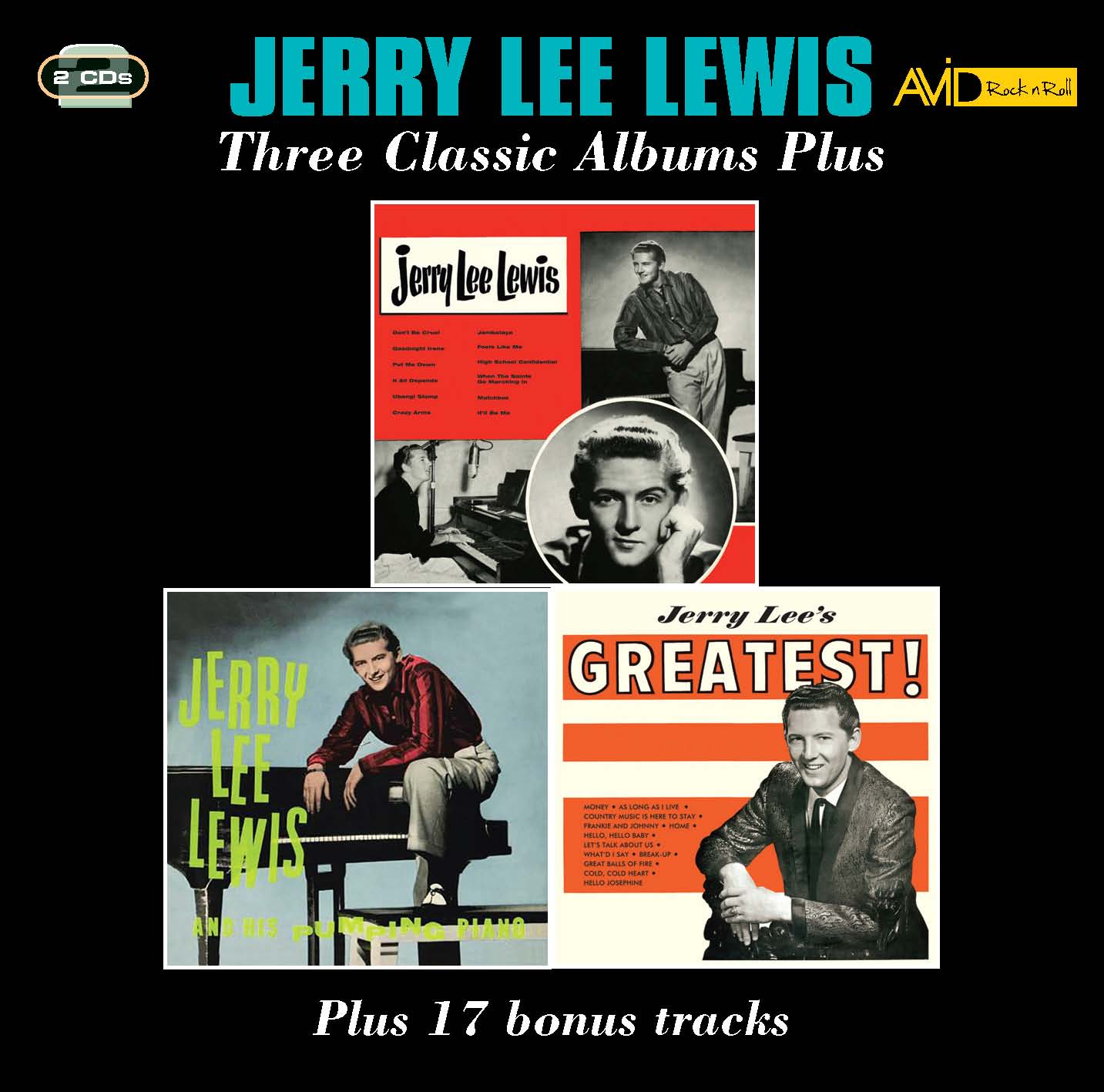 Three　Greatest)　(Jerry　Lee　(2CD)　And　Classic　Pumping　Lee　Jerry　Albums　Jerry　His　Lewis:　Lewis　Jerry　Piano　Lewis　Lee　Plus　Lee's