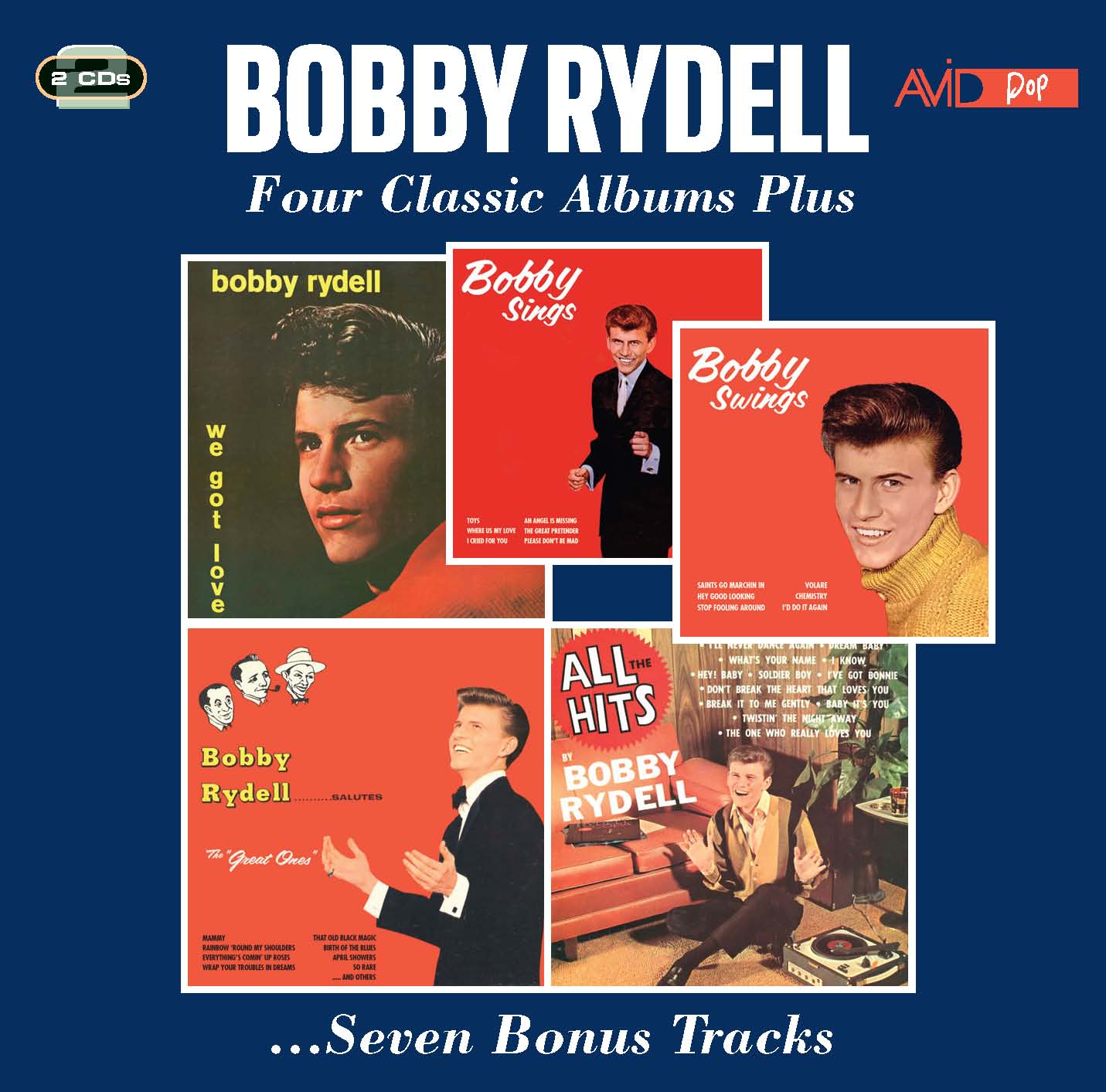 Bobby Rydell Four Classic Albums Plus We Got Love Bobby Sings Bobby Swings Salutes The 